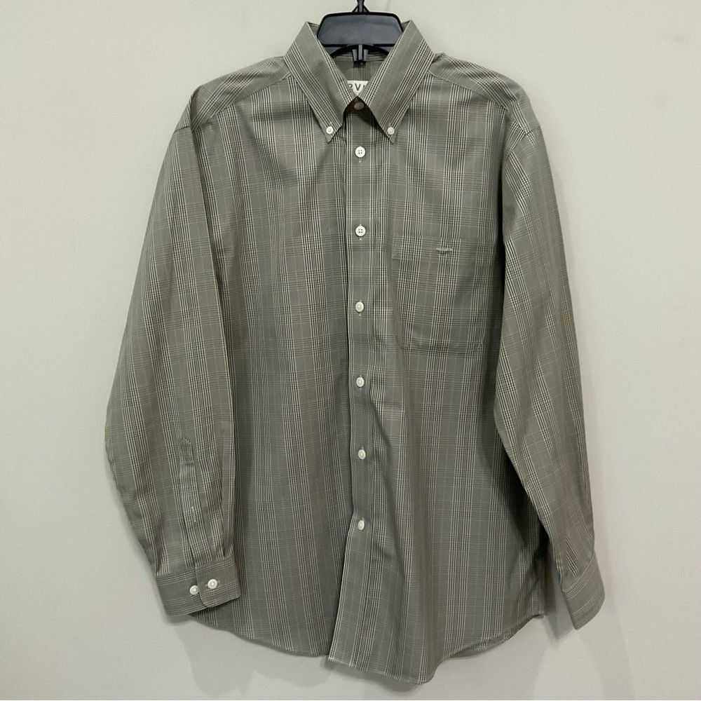 Orvis Plaid Shirt Long Sleeve Button Down Sz XL Business Office Multi-Color
